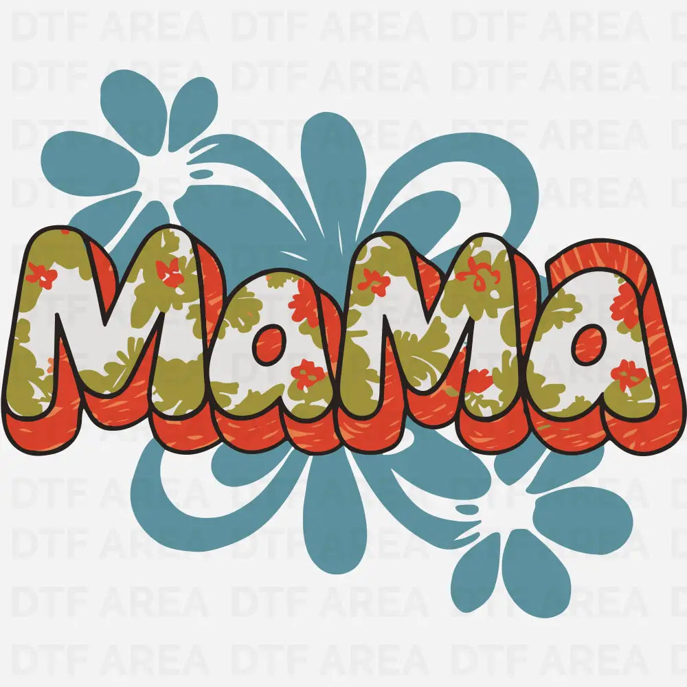 Floral Mama DTF Transfer Ready To Press