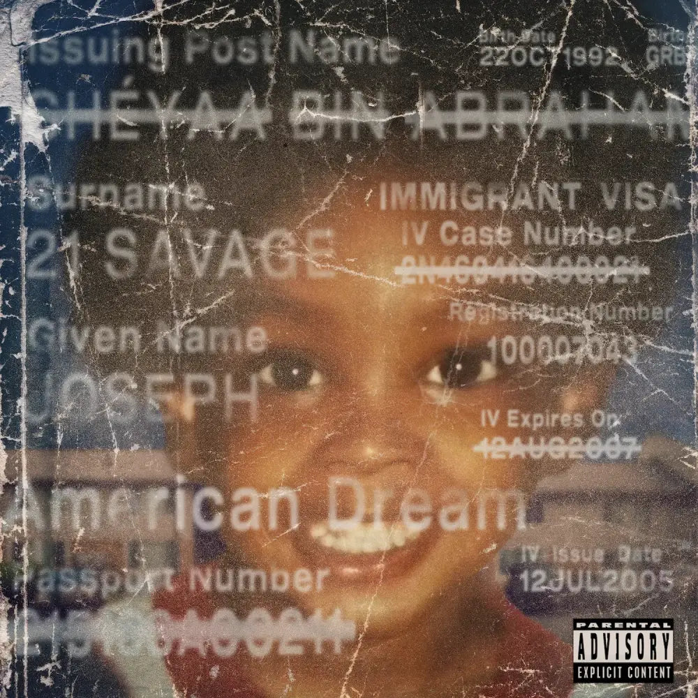 21 Savage, American Dream Rapper Merch Music DTF Transfer Ready To Press