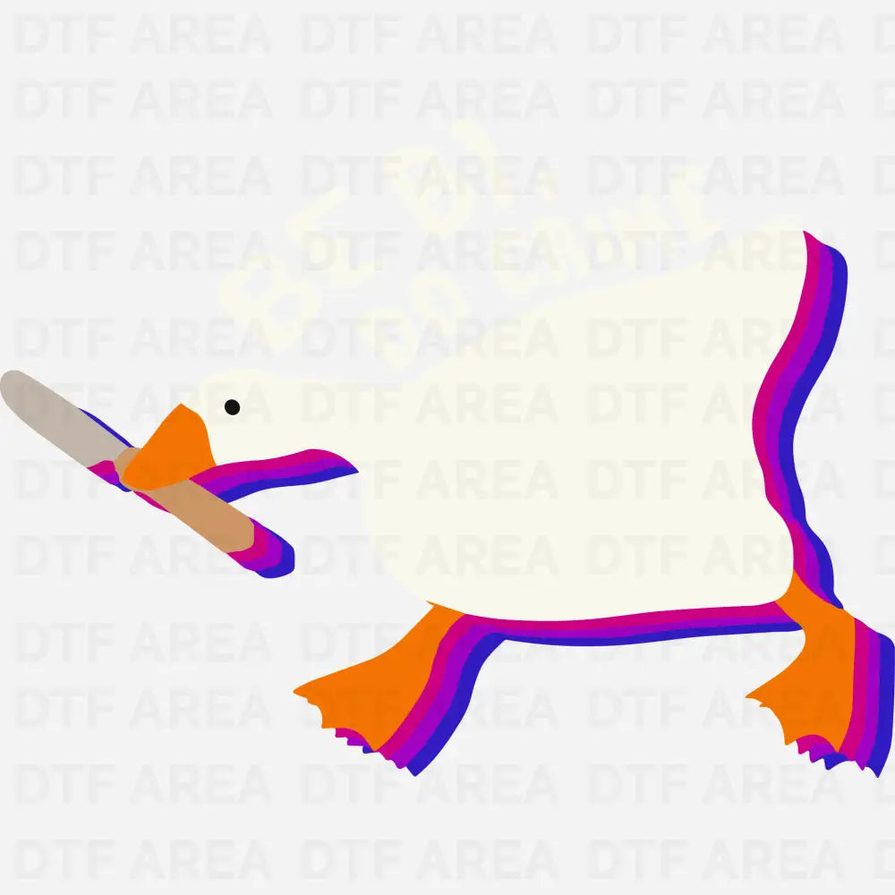 Be Bisexual Do Crime, Bi Duck Pride Design LGBT DTF Transfer Ready To Press