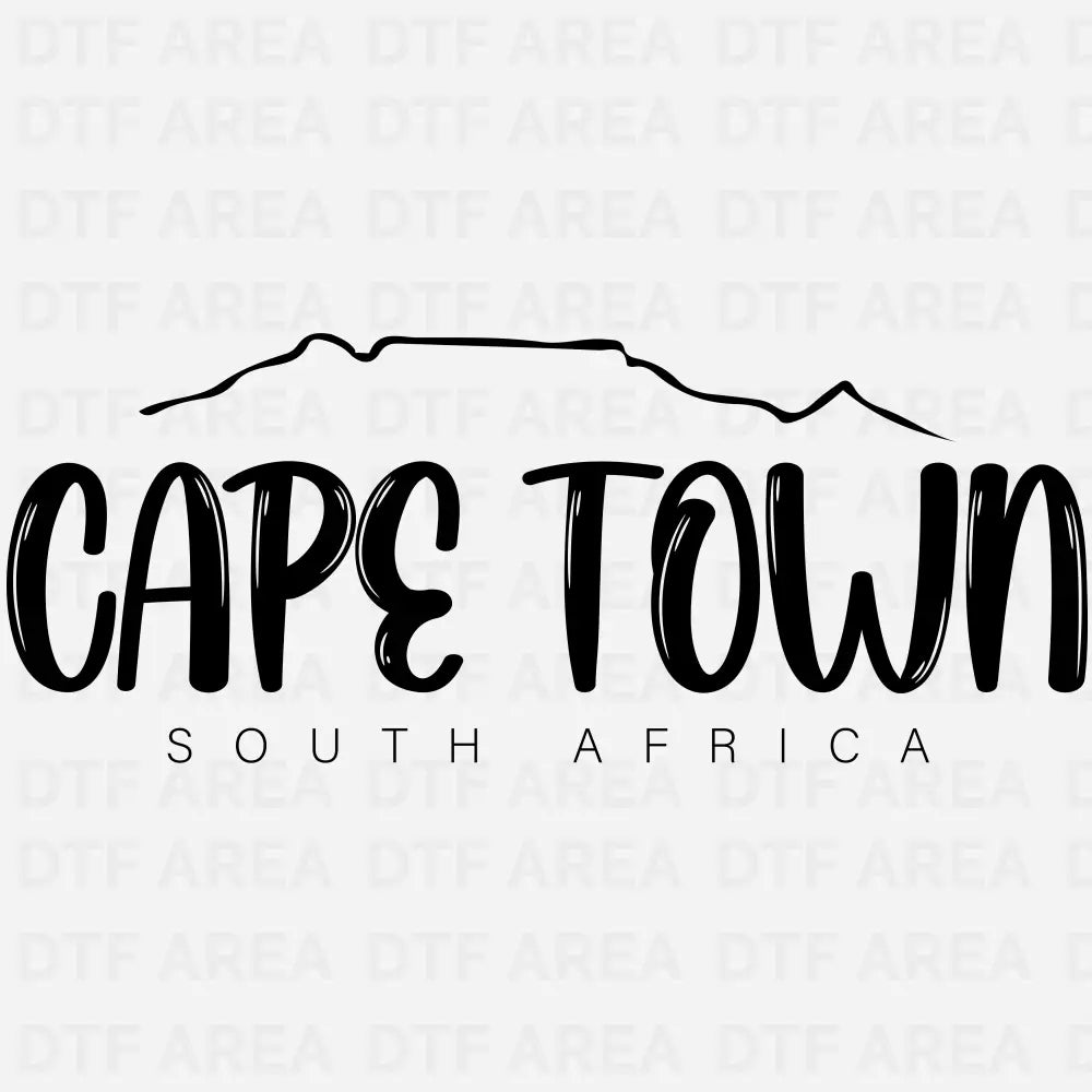 Cape Town South Africa Shirt, Mountain Shirt, Africa Gift, DTF Transfer Ready To Press