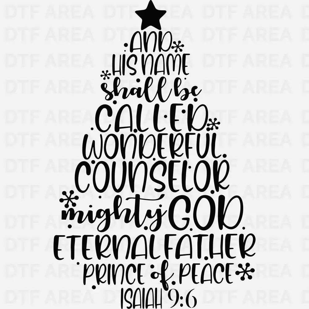 Christmas Bible Shirt With Bible Quote DTF Transfer Ready To Press