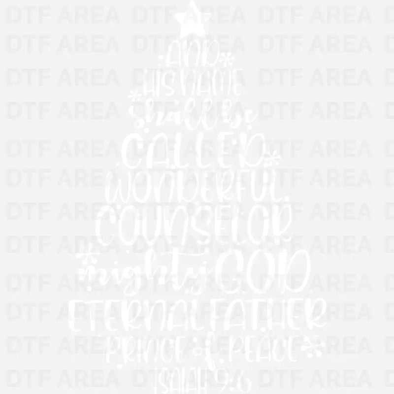 Christmas Bible Shirt With Bible Quote DTF Transfer Ready To Press