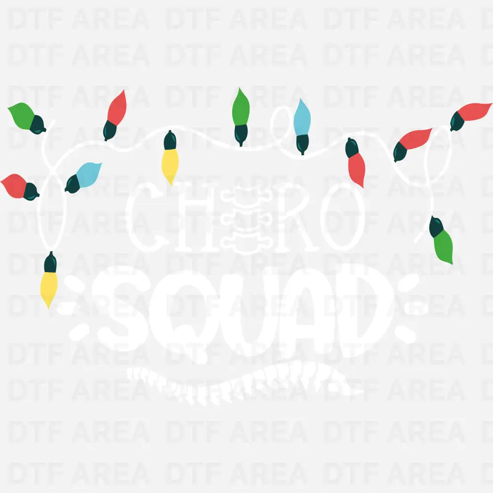 Christmas Chiro Squad Shirt DTF Transfer Ready To Press