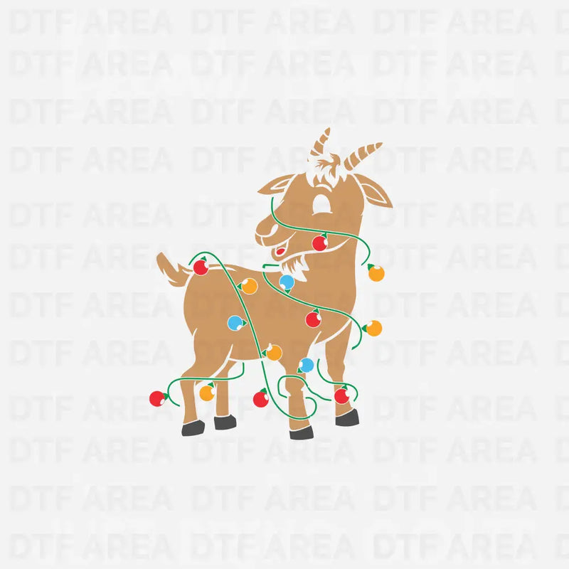 Christmas Dear Santa Just Bring Goats T-Shirt DTF Transfer Ready To Press