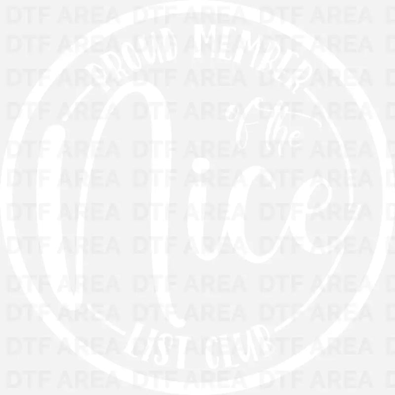 Christmas Proud Member Of The Nice List Club Shirt DTF Transfer Ready To Press