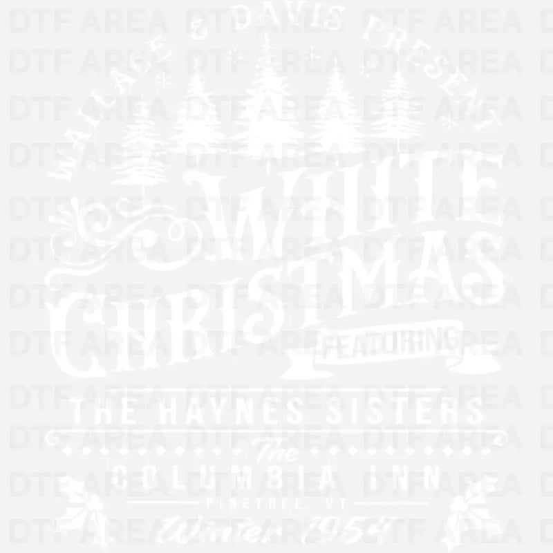 Christmas White Christmas Sweatshirt DTF Transfer Ready To Press