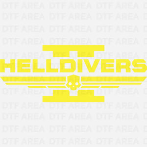 Helldivers T-Shirt, For Gaming Democracy Tee DTF Transfer Ready To Press