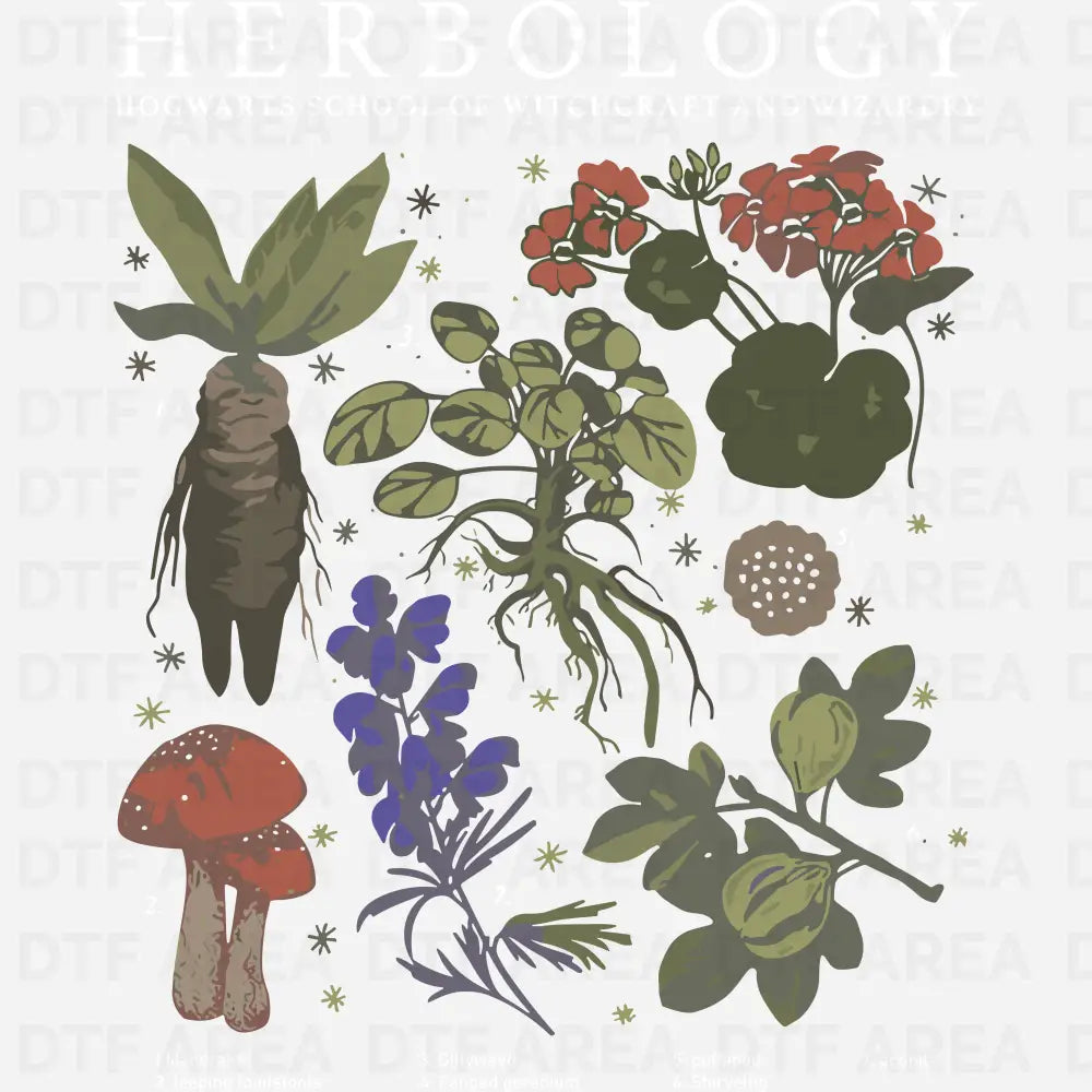Herbology DTF Transfer Ready To Press