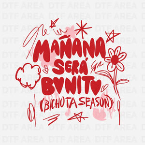 Manana Sera Bonito, Karol G Fan Merch Music DTF Transfer Ready To Press