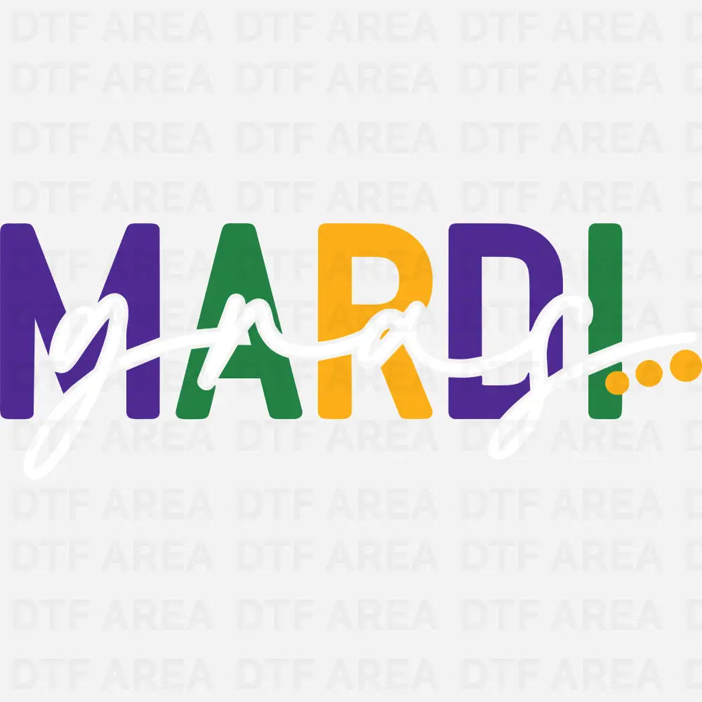 Mardi Gras 2024, Fat Tuesday Saints Design DTF Transfer Ready To Press