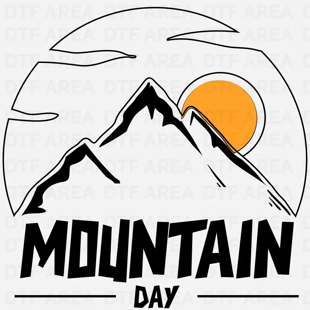 Mountain Day, Happy Weekend Design DTF Transfer Ready To Press