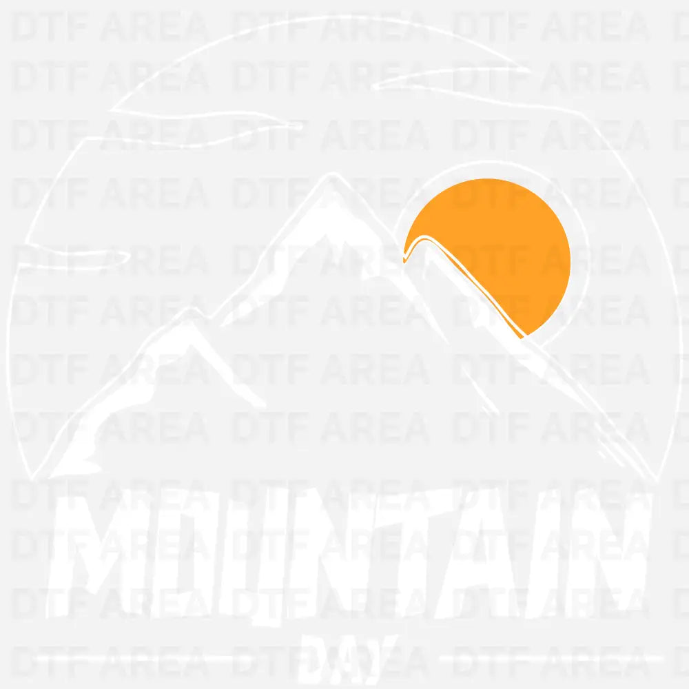 Mountain Day, Happy Weekend Design DTF Transfer Ready To Press