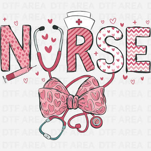 Nurse Valentine Shirt, Valentine Gift for Nurse, DTF Transfer Ready To Press