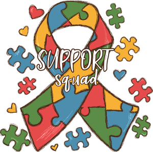 Autism Support Squad Puzzle Shirt DTF Transfer Ready To Press