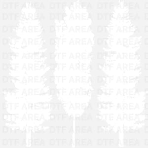 Pine Tree DTF Transfer Ready To Press