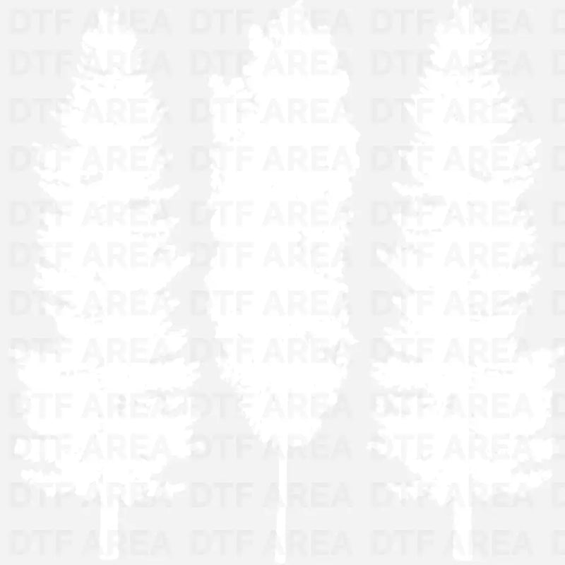 Pine Tree DTF Transfer Ready To Press