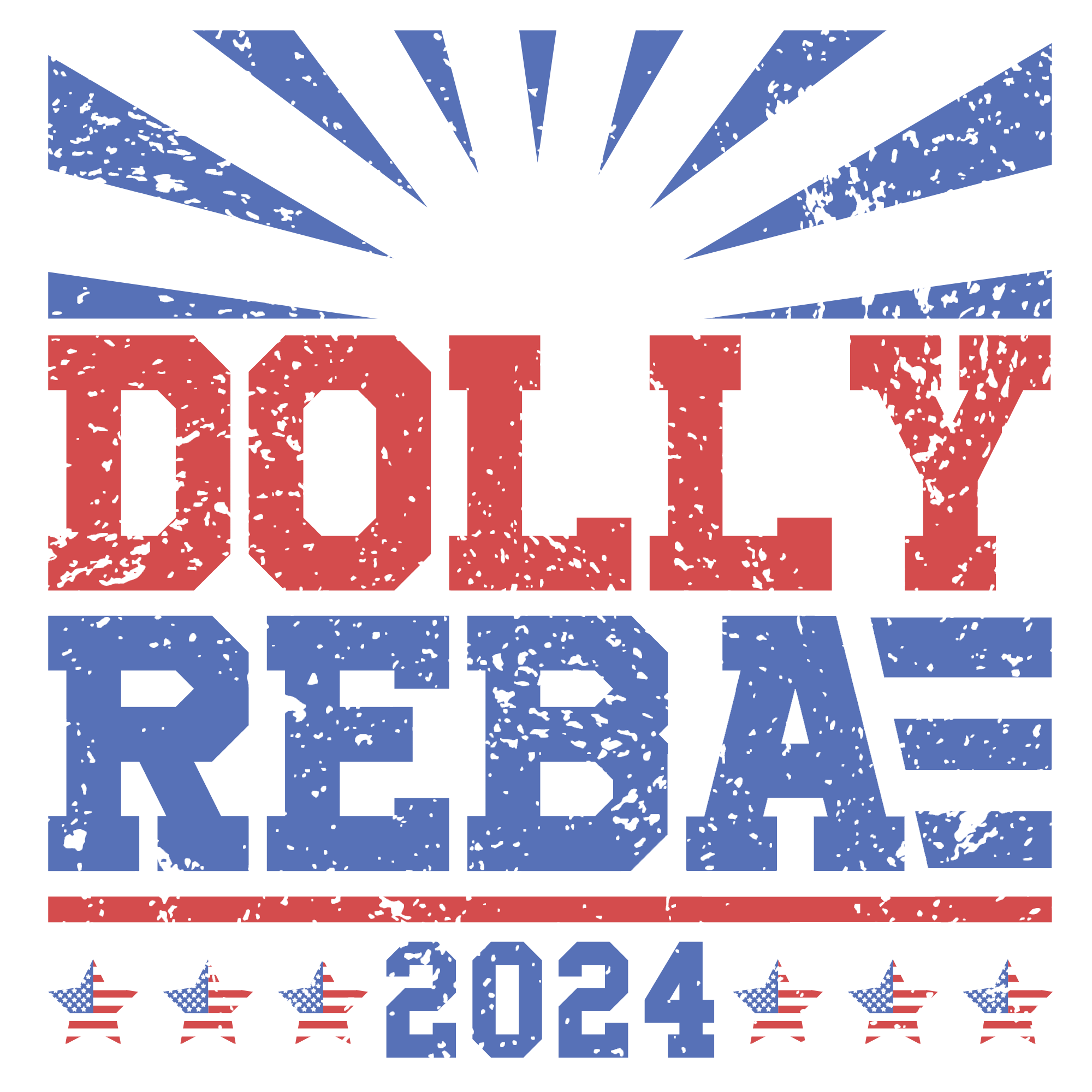 Dolly Reba 2024 Vintage Shirt DTF Transfer Ready To Press