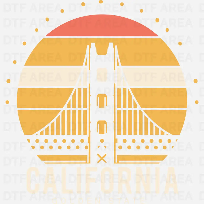 Retro California Shirt DTF Transfer Ready To Press