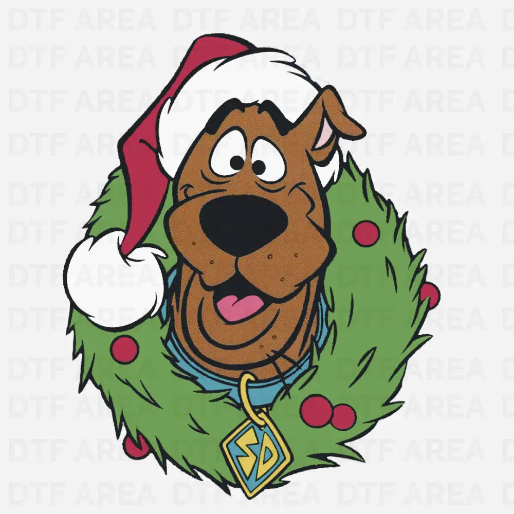 Scooby Doo Retro Christmas Shirt DTF Transfer Ready To Press