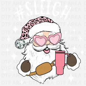 Sleigh Santa Sweatshirt Christmas DTF Transfer Ready To Press